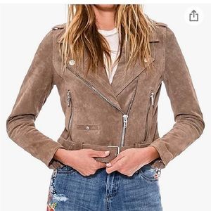 BLANKNYC suede moto jacket